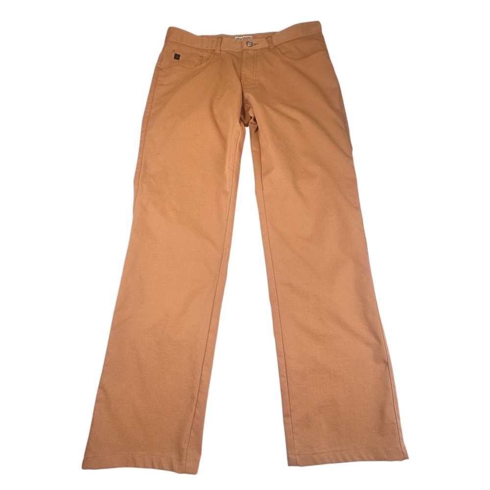 !!!!! SOLD !!!!!! E. 32/28 Rust Cotton Performance Golf Stretch Chino Casual